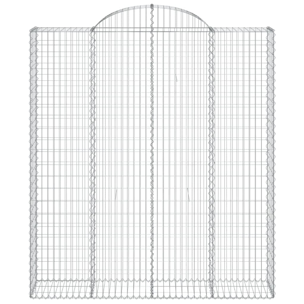 Cesto Gabbione ad Arco 200x50x220/240 cm Ferro Zincato