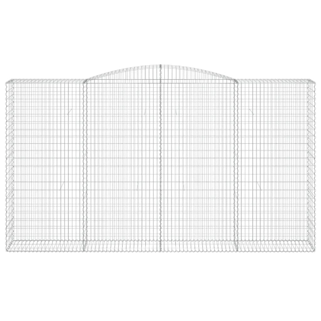Cesto Gabbione ad Arco 400x50x220/240 cm Ferro Zincato