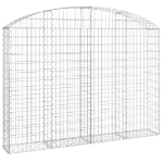 Cesto Gabbione ad Arco 200x30x140/160 cm Ferro Zincato