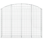 Cesto Gabbione ad Arco 200x30x140/160 cm Ferro Zincato