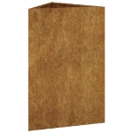 Fioriera da Giardino 50x43x75 cm in Acciaio Corten