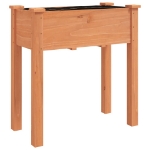 Fioriera con Fodera Marrone 71x37x76 cm Legno Massello di Abete