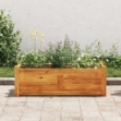 Letto Rialzato da Giardino in Legno di Acacia 76x27,6x25 cm