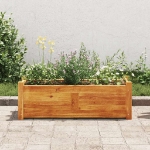 Letto Rialzato da Giardino in Legno di Acacia 76x27,6x25 cm