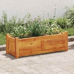 Letto Rialzato da Giardino in Legno di Acacia 76x27,6x25 cm