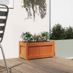 Fioriera Giardino Marrone Cera 60x31x31 cm Legno Massello Pino