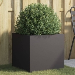 Fioriera Nera 49x47x46 cm in Acciaio