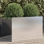 Fioriera Argento 62x40x39 cm in Acciaio Inox
