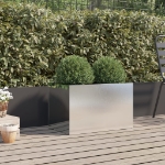 Fioriera Argento 62x40x39 cm in Acciaio Inox