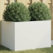 Fioriera Bianca 62x47x46 cm in Acciaio