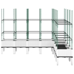 Fioriera da Giardino con Traliccio Bianco 200x160x142,5cm in PP
