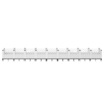 Fioriera da Giardino con Picchetti Bianca 363,5x43,5x43,5 cm PP