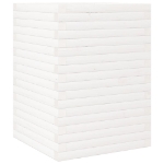 Fioriera da Giardino Bianca 50x50x68,5cm Legno Massello di Pino