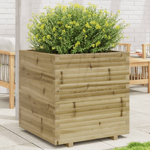 Fioriera da Giardino 70x70x72,5 cm in Legno di Pino Impregnato
