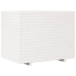 Fioriera da Giardino Bianca 90x60x72,5cm Legno Massello di Pino