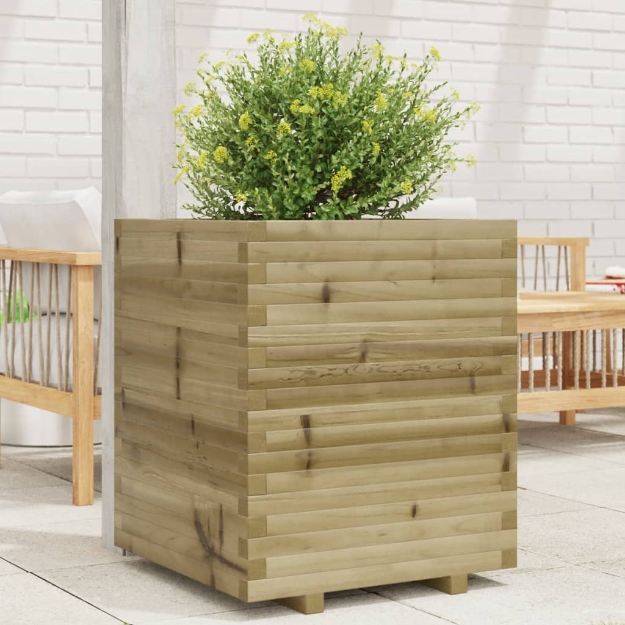 Fioriera da Giardino 60x60x72 cm in Legno di Pino Impregnato