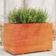 Fioriera Giardino Marrone Cera 110x60x72 cm Legno Massello Pino