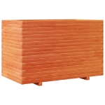 Fioriera Giardino Marrone Cera 110x60x72 cm Legno Massello Pino
