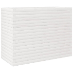 Fioriera da Giardino Bianca 90x40x68,5cm Legno Massello di Pino