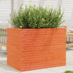 Fioriera Giardino Marrone Cera 90x60x68,5cm Legno Massello Pino