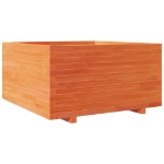 Fioriera Giardino Marrone Cera 90x90x49,5cm Legno Massello Pino