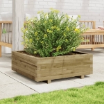Fioriera da Giardino 70x70x26,5 cm in Legno di Pino Impregnato