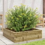 Fioriera da Giardino 80x80x23 cm in Legno di Pino Impregnato