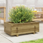 Fioriera da Giardino 70x40x26,5 cm in Legno di Pino Impregnato