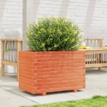 Fioriera Giardino Marrone Cera 70x40x49,5cm Legno Massello Pino
