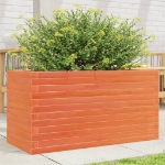 Fioriera Giardino Marrone Cera 90x40x46 cm Legno Massello Pino