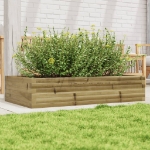 Fioriera da Giardino 110x60x23 cm in Legno di Pino Impregnato