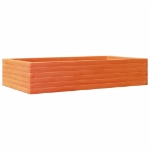 Fioriera Giardino Marrone Cera 110x60x23 cm Legno Massello Pino
