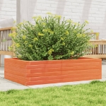 Fioriera Giardino Marrone Cera 90x60x23 cm Legno Massello Pino