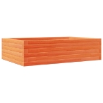 Fioriera Giardino Marrone Cera 90x60x23 cm Legno Massello Pino