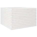 Fioriera da Giardino Bianca 70x70x45,5cm Legno Massello di Pino