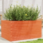 Fioriera Giardino Marrone Cera 90x60x45,5cm Legno Massello Pino