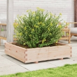 Fioriera da Giardino 100x100x26,5 cm in Legno Massello di Pino