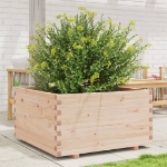 Fioriera da Giardino 90x90x49,5 cm in Legno Massello di Pino