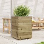 Fioriera da Giardino 50x50x72 cm in Legno di Pino Impregnato