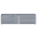 Fioriera da Giardino Grigia 150x50 cm Legno Massello di Pino