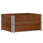 Fioriera da Giardino Marrone 80x60 cm Legno Massello di Pino