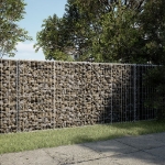 Cesto Gabbione con Copertura 250x100x100 cm in Ferro Zincato