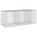 Cesto Gabbione con Copertura 250x100x100 cm in Ferro Zincato