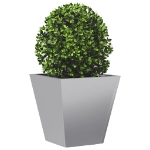 Fioriera da Giardino 30x30x30 cm Acciaio Zincato