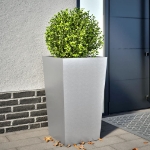 Fioriera da Giardino 45x45x75 cm in Acciaio Zincato