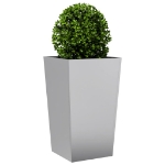 Fioriera da Giardino 45x45x75 cm in Acciaio Zincato