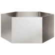 Fioriera da Giardino Esagono 104x90x45 cm in Acciaio Inox