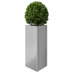 Fioriera da Giardino Triangolare 40x40x75 cm Acciaio Zincato