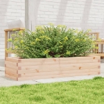 Fioriera da Giardino 110x40x23 cm in Legno Massello di Pino