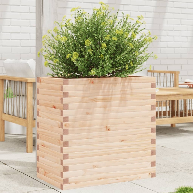 Fioriera da Giardino 70x40x68,5 cm in Legno Massello di Pino